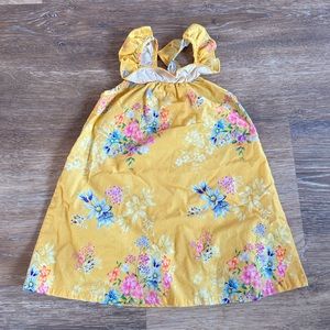 12 month yellow floral dress